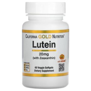Thực phẩm chức năng California Gold Nutrition Lutein with Zeaxanthin 20 mg 60 Veggie Softgels 898220014088