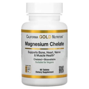 Thực phẩm chức năng California Gold Nutrition Magnesium Chelate 210 mg 90 Tablets 898220012985
