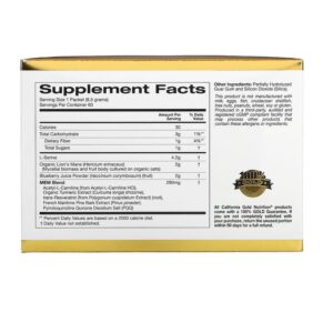 California Gold Nutrition MEM Food Memory & Cognitive Support 60 Packets 0.3 oz (8.5 g) Each 3 Thực phẩm bổ sung California Gold Nutrition MEM Food Memory & Cognitive Support 60 Packets 0.3 oz (8.5 g) Each 898220018932