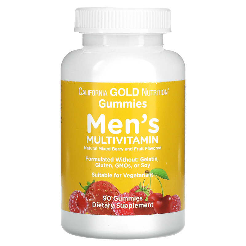 California Gold Nutrition Men’s Multi Vitamin Gummies No Gelatin No Gluten Mixed Berry and Fruit Flavor 90 Gummies 8 Thực phẩm chức năng California Gold Nutrition Men’s Multi Vitamin Gummies No Gelatin No Gluten Mixed Berry and Fruit Flavor 90 Gummies 898220011988