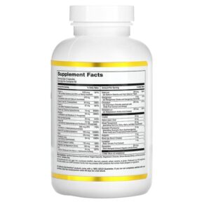 Thực phẩm bổ sung California Gold Nutrition Multivitamin and Mineral Two-A-Day 180 Veggie Capsules 898220019915
