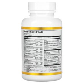Thực phẩm bổ sung California Gold Nutrition Multivitamin and Mineral Two-A-Day 60 Veggie Capsules 898220019908