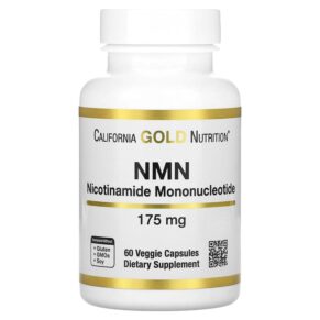 Thực phẩm chức năng California Gold Nutrition NMN 175 mg 60 Veggie Capsules 898220019205
