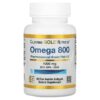 Thực phẩm chức năng California Gold Nutrition Omega 800 Pharmaceutical Grade Fish Oil 80% EPA/DHA Triglyceride Form 1.000 mg 30 Fish Gelatin Softgels 898220012510