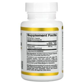 Thực phẩm bổ sung California Gold Nutrition Peruvian Maca 500 mg 90 Veggie Capsules 898220009497