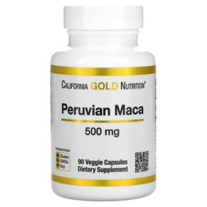 Thực phẩm chức năng California Gold Nutrition Peruvian Maca 500 mg 90 Veggie Capsules 898220009497