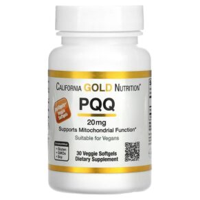Thực phẩm chức năng California Gold Nutrition PQQ 20 mg 30 Veggie Softgels 898220012916