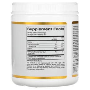 Thực phẩm bổ sung California Gold Nutrition Prebiotic Fiber 6.3 oz (180 g) 898220020355