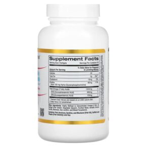 Thực phẩm bổ sung California Gold Nutrition Prenatal DHA for Pregnant and Nursing Mothers 450 mg 60 Fish Gelatin Softgels 898220013364
