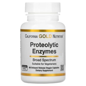 Thực phẩm chức năng California Gold Nutrition Proteolytic Enzymes 90 Delayed Release Veggie Capsules 898220011544