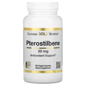 Thực phẩm chức năng California Gold Nutrition Pterostilbene 50 mg 180 Veggie Capsules 898220018482