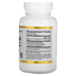 Thực phẩm bổ sung California Gold Nutrition Spirulina AstaBlue Complex 180 Tablets 898220018598