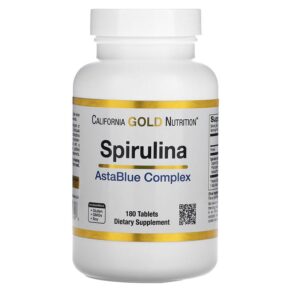 Thực phẩm chức năng California Gold Nutrition Spirulina AstaBlue Complex 180 Tablets 898220018598
