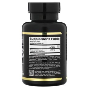 Thực phẩm bổ sung California Gold Nutrition SPORT - Tribulus 1.000 mg 60 Tablets 898220006632