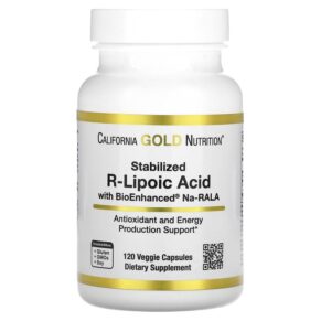 Thực phẩm chức năng California Gold Nutrition Stabilized R-Lipoic Acid 120 Veggie Capsules 898220020058