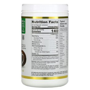 Thực phẩm bổ sung California Gold Nutrition SUPERFOODS Collagen Coconut Creamer Powder Unsweetened 10.2 oz (288 g) 898220012084