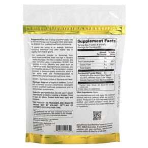 Thực phẩm bổ sung California Gold Nutrition SUPERFOODS - Kombucha Powder Plus Probiotics 5.64 oz (160 g) 898220021642