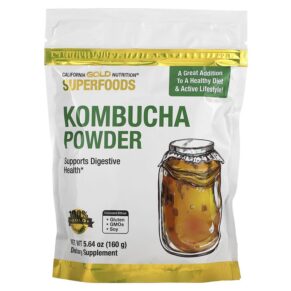 Thực phẩm chức năng California Gold Nutrition SUPERFOODS - Kombucha Powder Unflavored 5.64 oz (160 g) 898220021666