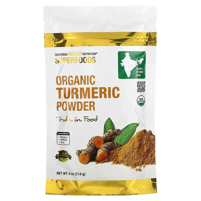 California Gold Nutrition SUPERFOODS - Organic Turmeric Powder 4 oz (114 g) 8 Thực phẩm chức năng California Gold Nutrition SUPERFOODS - Organic Turmeric Powder 4 oz (114 g) 898220013661