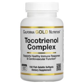 Thực phẩm chức năng California Gold Nutrition Tocotrienol Complex Vitamin E and Mixed Tocotrienols 150 Fish Gelatin Softgels 898220017522