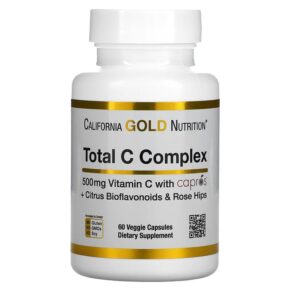 Thực phẩm chức năng California Gold Nutrition Total C Complex 500 mg 60 Veggie Capsules 898220018833