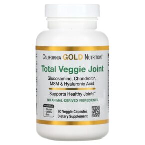 Thực phẩm chức năng California Gold Nutrition Total Veggie Joint Support Formula With Glucosamine Chondroitin MSM and Hyaluronic Acid 90 Veggie Capsules 898220011568