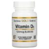 Thực phẩm chức năng California Gold Nutrition Vitamin D3 125 mcg (5.000 IU) 90 Fish Gelatin Softgels 898220010653