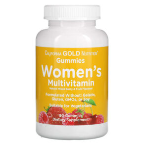 Thực phẩm chức năng California Gold Nutrition Women’s Multivitamin Gummies Mixed Berry and Fruit Flavors 90 Gummies 898220011995