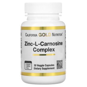Thực phẩm chức năng California Gold Nutrition Zinc-L-Carnosine Complex 30 Veggie Capsules 898220021710