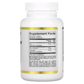 Thực phẩm bổ sung California Gold Nutrition Zinc-L-Carnosine Complex 90 Veggie Caps 898220020003