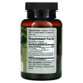 Thực phẩm bổ sung California Natural Wild Oregano Oil 90 Capsule 011821740907