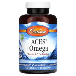 Thực phẩm chức năng Carlson ACES + Omega 120 Softgels 088395444104