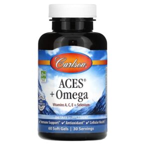Thực phẩm chức năng Carlson ACES + Omega 60 Softgels 088395444005