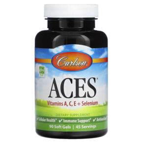 Thực phẩm chức năng Carlson ACES Vitamins A C E + Selenium 90 Softgels 088395044397