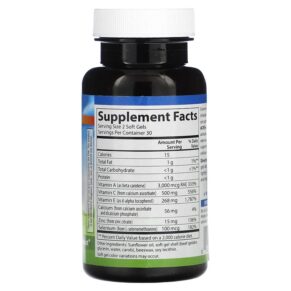 Thực phẩm bổ sung Carlson Aces + Zn 60 Softgels 088395044205