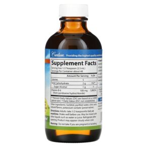 Thực phẩm bổ sung Carlson B-6 Liquid Natural Berry Lemonade 4 fl oz (120 ml) 088395023811