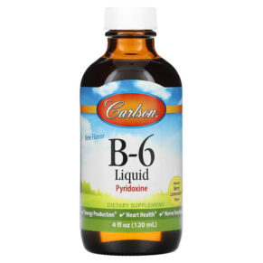 Thực phẩm chức năng Carlson B-6 Liquid Natural Berry Lemonade 4 fl oz (120 ml) 088395023811