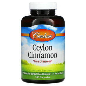 Thực phẩm chức năng Carlson Ceylon Cinnamon 180 Capsules 088395810305