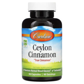 Thực phẩm chức năng Carlson Ceylon Cinnamon 90 Capsules 088395810206