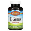 Thực phẩm chức năng Carlson E-Gems 67 mg (100 IU) 250 Softgels 088395003127