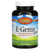Thực phẩm chức năng Carlson E-Gems Elite Vitamin E 268 mg (400 IU) 120 Soft Gels 088395007712