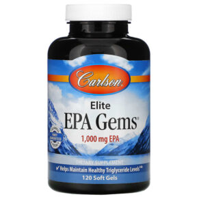 Thực phẩm chức năng Carlson Elite EPA Gems 1.000 mg 120 Soft Gels 088395016813