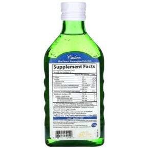 Thực phẩm bổ sung Carlson Immune Omega Natural Lemon 8.4 fl oz (250 ml) 088395452000