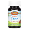 Thực phẩm chức năng Carlson Kid's Chewable Iron Strawberry 15 mg 30 Tablets 088395559303