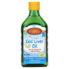 Thực phẩm chức năng Carlson Kid's Norwegian Cod Liver Oil Natural Lemon 8.4 fl oz (250 ml) 088395013539