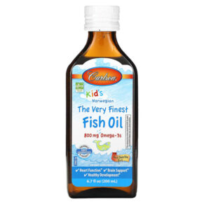 Thực phẩm chức năng Carlson Kid's Norwegian The Very Finest Fish Oil Just Peachie 800 mg 6.7 fl oz (200 ml) 088395194306