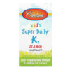 Thực phẩm chức năng Carlson Kid's Super Daily K2 22.5 mcg 0.34 fl oz (10.16 ml) 088395103308