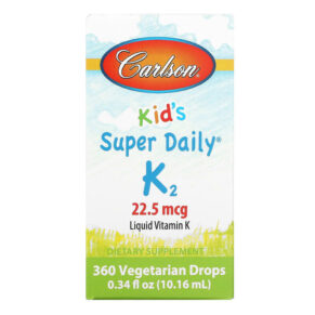 Thực phẩm chức năng Carlson Kid's Super Daily K2 22.5 mcg 0.34 fl oz (10.16 ml) 088395103308