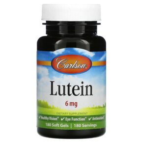 Thực phẩm chức năng Carlson Lutein 6 mg 180 Soft Gels 088395086526