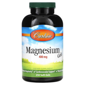 Thực phẩm chức năng Carlson Magnesium Gels 400 mg 250 Soft Gels 088395052026